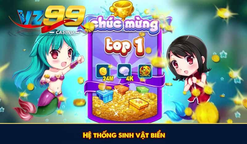 Cách chơi Bắn Cá Zingplay – Hướng dẫn người chơi từng bước 8 Hệ thống sinh vật biển đa dạng