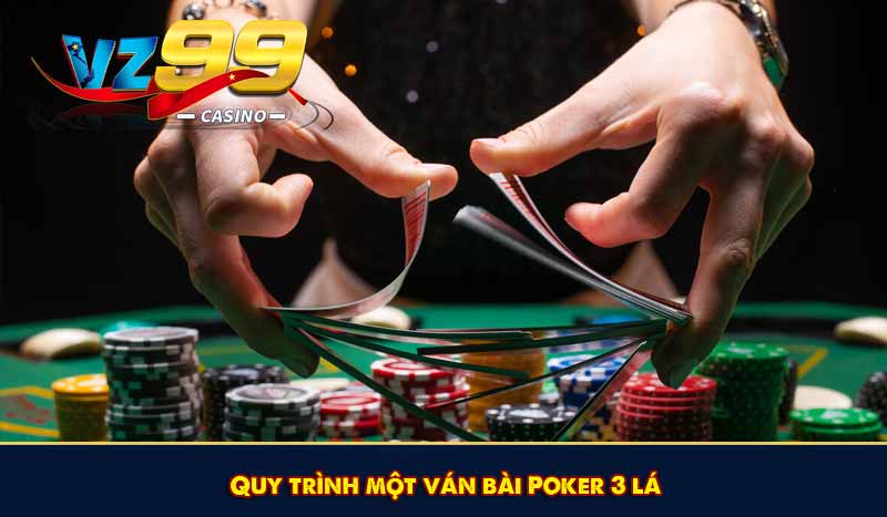 Quy trình một ván bài Poker 3 lá